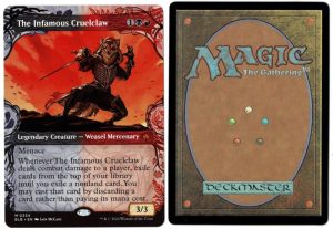 The Infamous Cruelclaw (Showcase) from Bloomburrow Magic the Gathering Proxy