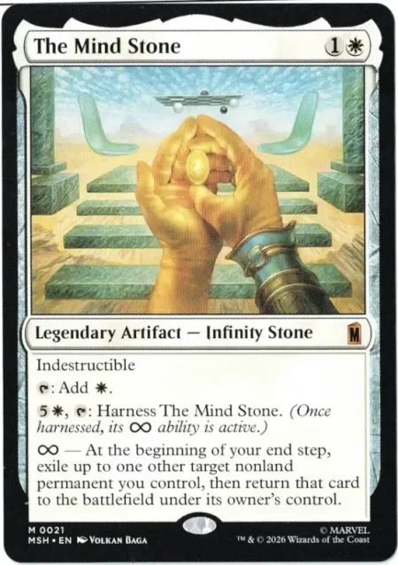 The Mind Stone from Marvel Super Heroes Magic the Gathering Proxy