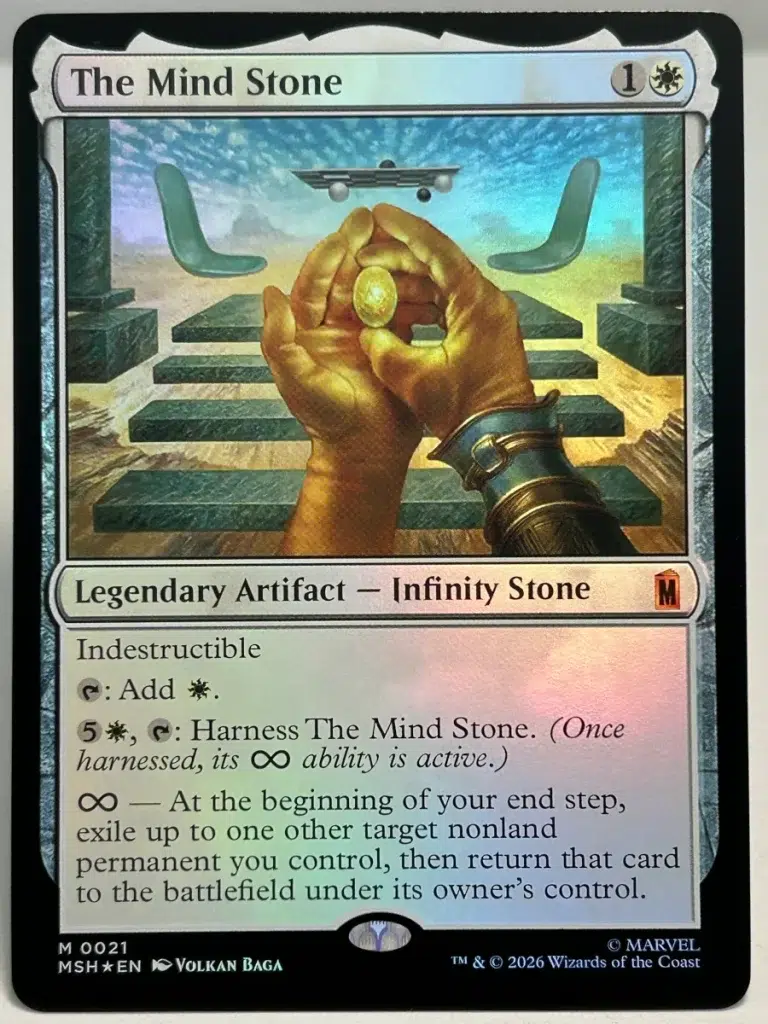FOIL The Mind Stone from Marvel Super Heroes Magic the Gathering Proxy