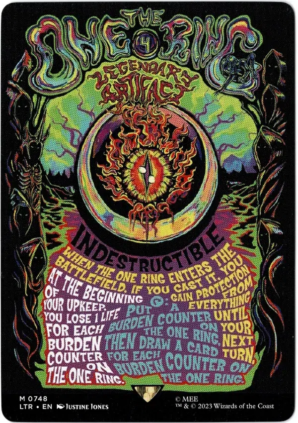 The One Ring Movie Poster Magic the Gathering Proxy