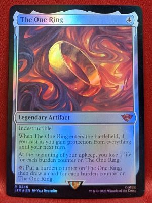 FOIL The One Ring from Universes Beyond: The Lord of the Rings: Tales of Middle-earth Magic the Gathering Proxy