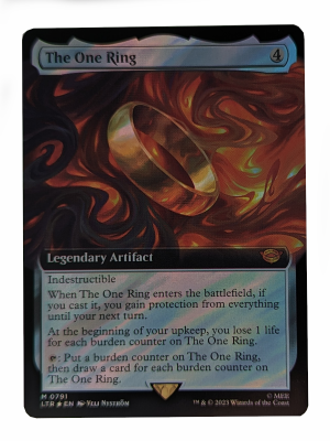 SURGE FOIL The One Ring (Extended Art) from Universes Beyond: The Lord of the Rings: Tales of Middle-earth Proxy
