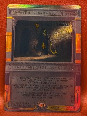 FOIL The Scarab God from Amonkhet Invocations Magic the Gathering Proxy