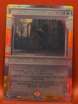 FOIL The Scorpion God from Amonkhet Invocations Magic the Gathering Proxy