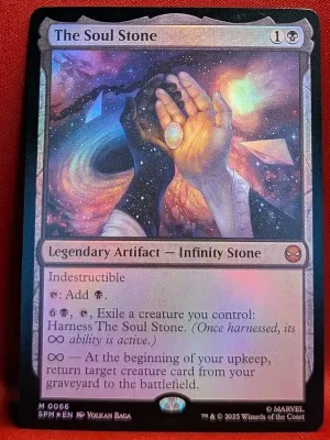 FOIL The Soul Stone from Marvel's Spider-Man Magic the Gathering Proxy