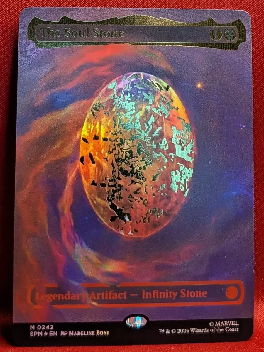 COSMIC FOIL The Soul Stone From Marvel s Spider Man Magic The Gathering 