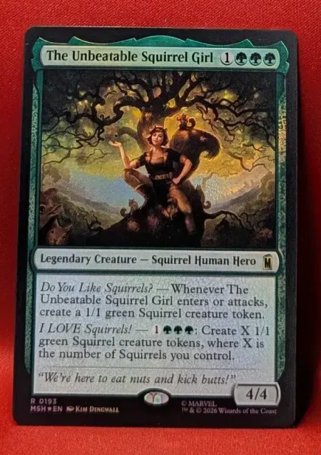 FOIL The Unbeatable Squirrel Girl from Marvel Super Heroes Magic the Gathering Proxy