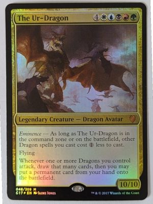 FOIL The Ur-Dragon from Commander 2017 Proxy