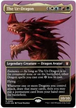 The Ur Dragon Borderless Magic the Gathering Proxy