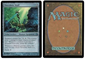 Thornbite Staff from Morningtide Magic the Gathering Proxy
