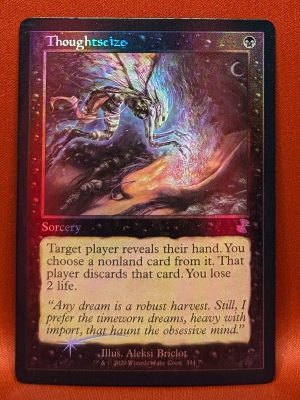 FOIL Thoughtseize from Time Spiral: remastered Magic the Gathering Proxy