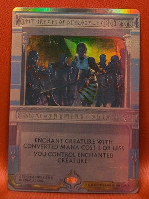 FOIL Threads of Disloyalty from Amonkhet Invocations Magic the Gathering Proxy