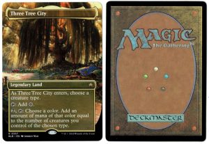 Three Tree City (Borderless)(337) from Bloomburrow Magic the Gathering Proxy