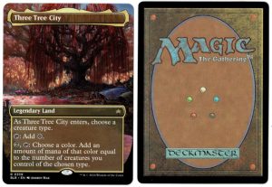 Three Tree City (Borderless)(339) from Bloomburrow Magic the Gathering Proxy