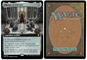 Throne of Eldraine (Extended Art) from Commander: Wilds of Eldraine Magic the Gathering Proxy