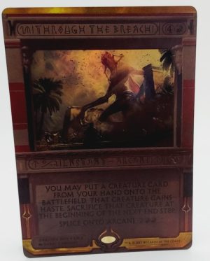 FOIL Through the Breach from Amonkhet Invocations Proxy