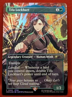 FOIL Tifa Lockhart (Borderless) from MagicFest Cards Magic the Gathering Proxy