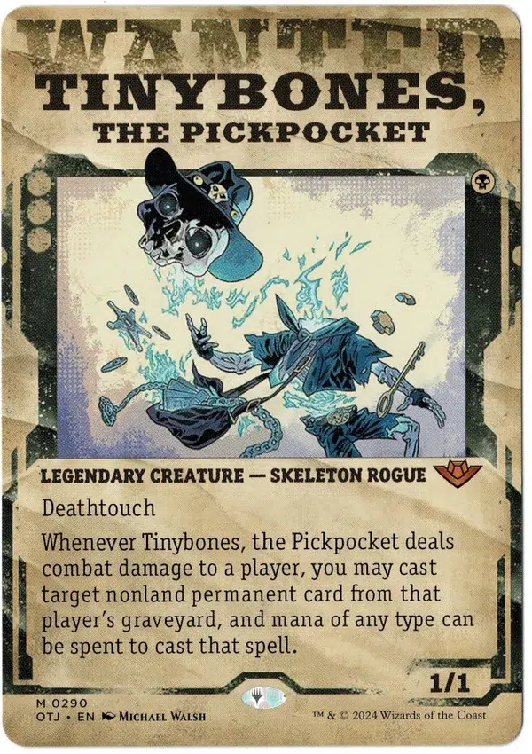Tinybones Pickpocket Wanted Poster Magic the Gathering Proxy