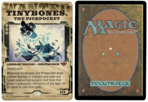 Tinybones, the Pickpocket (Showcase) from Outlaws of Thunder Junction Magic the Gathering Proxy