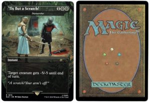 Tis But a Scratch! - Dismember from Secret Lair Drop Series Magic the Gathering Proxy
