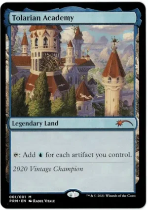 FOIL Tolarian Academy from Urza's Saga Magic the Gathering Proxy