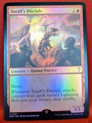 FOIL Toralf's Disciple from Mystery Booster 2 Magic the Gathering Proxy