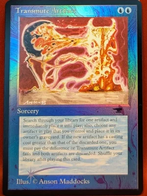 FOIL Transmute Artifact from Antiquities Magic the Gathering Proxy