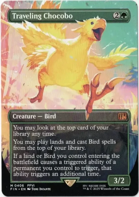 Traveling Chocobo Bord Magic the Gathering Proxy