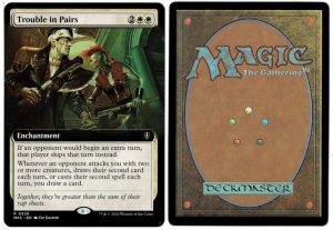 Trouble in Pairs (Extended Art) from Commander: Murders at Karlov Manor Magic the Gathering Proxy