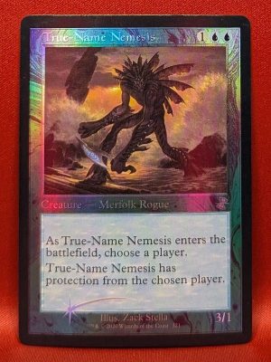 FOIL True-Name Nemesis from Time Spiral: Remastered Magic the Gathering Proxy
