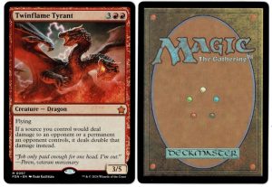 Twinflame Tyrant from Foundations Magic the Gathering Proxy