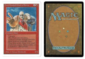 Two-Headed Giant of Foriys from Unlimted Magic the Gathering Proxy