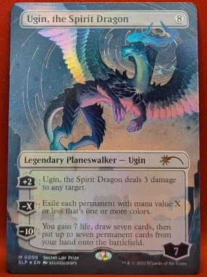 FOIL Ugin, the Spirit Dragon from Secret Lair Showdown Magic the Gathering Proxy