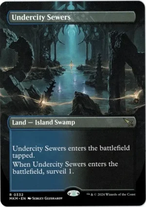 Undercity Sewers (Borderless) from Murders at Karlov Manor Magic the Gathering Proxy
