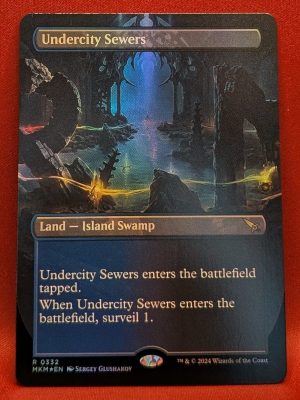 FOIL Undercity Sewers (Borderless) from Murders at Karlov Manor Magic the Gathering Proxy
