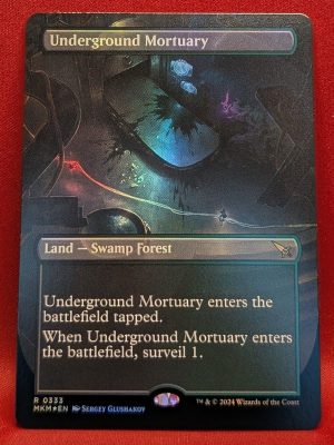 FOIL Underground Mortuary (Borderless) from Murders at Karlov Manor Magic the Gathering Proxy