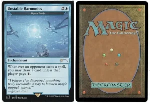 Unstable Harmonics (Rhystic Study) from Secret Lair Drop Series Magic the Gathering Proxy