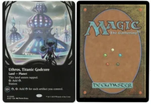 Uthros, Titanic Godcore (Borderless) from Edge of Eternities Magic the Gathering Proxy