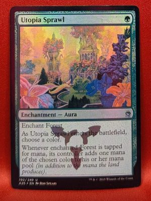 FOIL Utopia Sprawl from Masters 25 Magic the Gathering Proxy