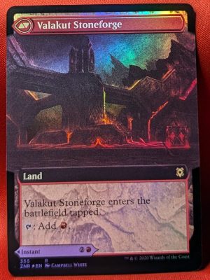 FOIL Valakut Awakening (Extended Art) from Zendikar Rising Magic the Gathering Proxy
