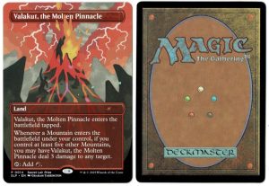 Valakut, the Molten Pinnacle from Secret Lair Showdown Magic the Gathering Proxy