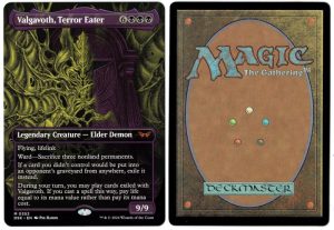 Valgavoth, Terror Eater (Showcase) from Duskmourn: House of Horror Magic the Gathering Proxy