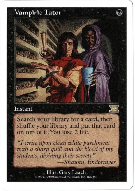 Vampiric Tutor 6th WB Magic the Gathering Proxy