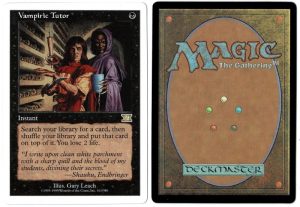Vampiric Tutor (White Border) from Sixth Edition Magic the Gathering Proxy