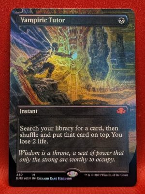 FOIL Vampiric Tutor (Borderless) from Dominaria Remastered Magic the Gathering Proxy