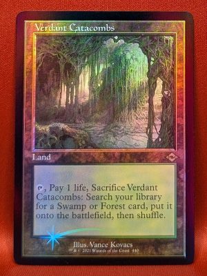 FOIL Verdant Catacombs (Retro Frame) from Modern Horizons 2 Magic the Gathering Proxy