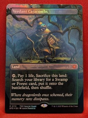 FOIL Verdant Catacombs (Borderless) from Special Guests Magic the Gathering Proxy