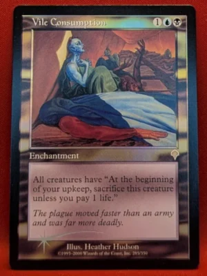 FOIL Vile Consumption from Invasion Magic the Gathering Proxy