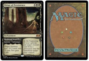 Virtue of Persistence (Showcase) from Wilds of Eldraine Magic the Gathering Proxy