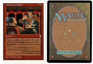 Warrior's Oath from Portal Three Kingdoms Magic the Gathering Proxy